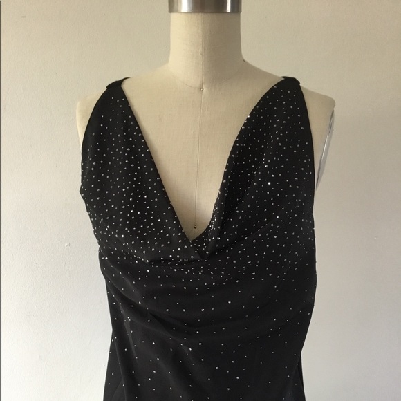GUESS Embellished Cross Back Dressy Top Sz Small - Picture 2 of 8